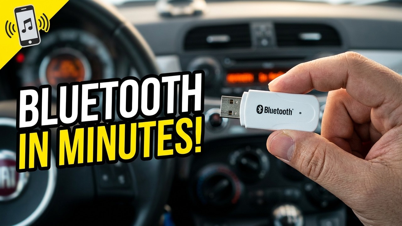 How To Add Bluetooth Music Streaming from your smartphone to your Fiat 500 stereo