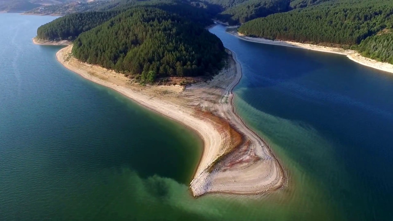 Bulgaria, Kardzhali Reservoir aerial