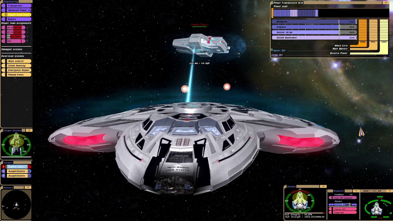 USS Typhon vs USS Kyoto | KM | Star Trek Bridge Commander