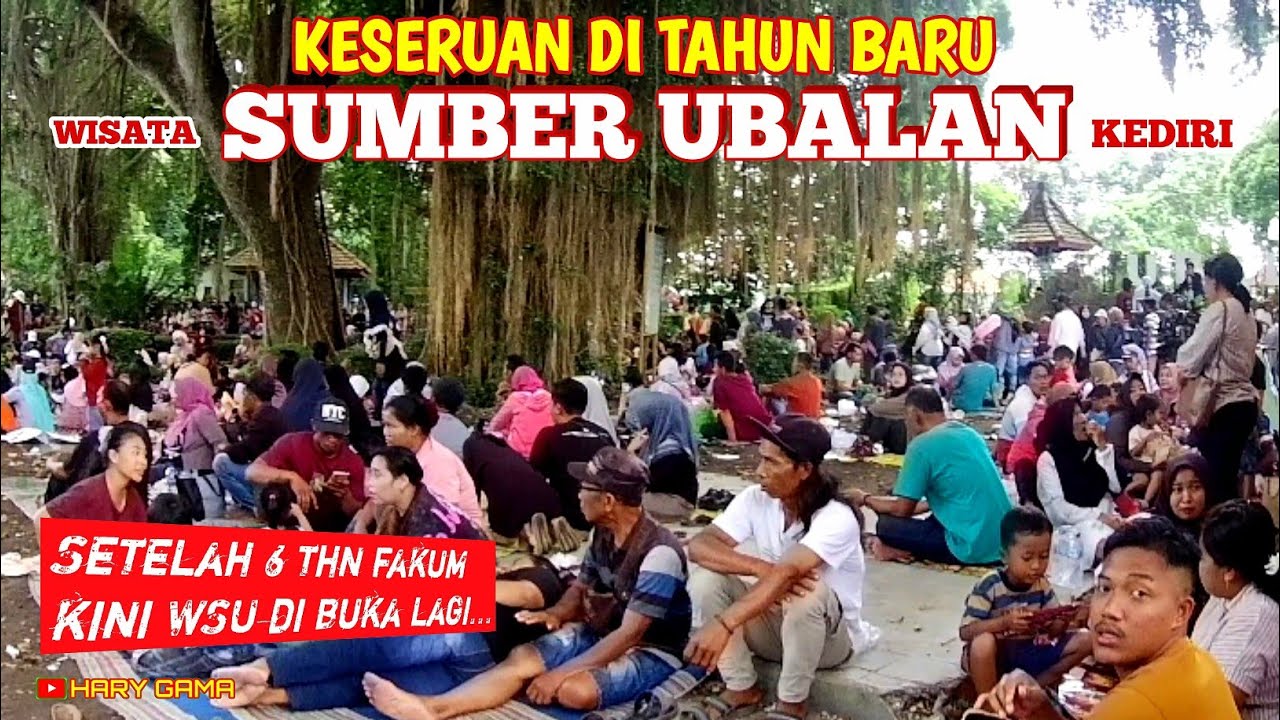 KESERUAN DI TAHUN BARU WISATA SUMBER UBALAN KEDIRI 