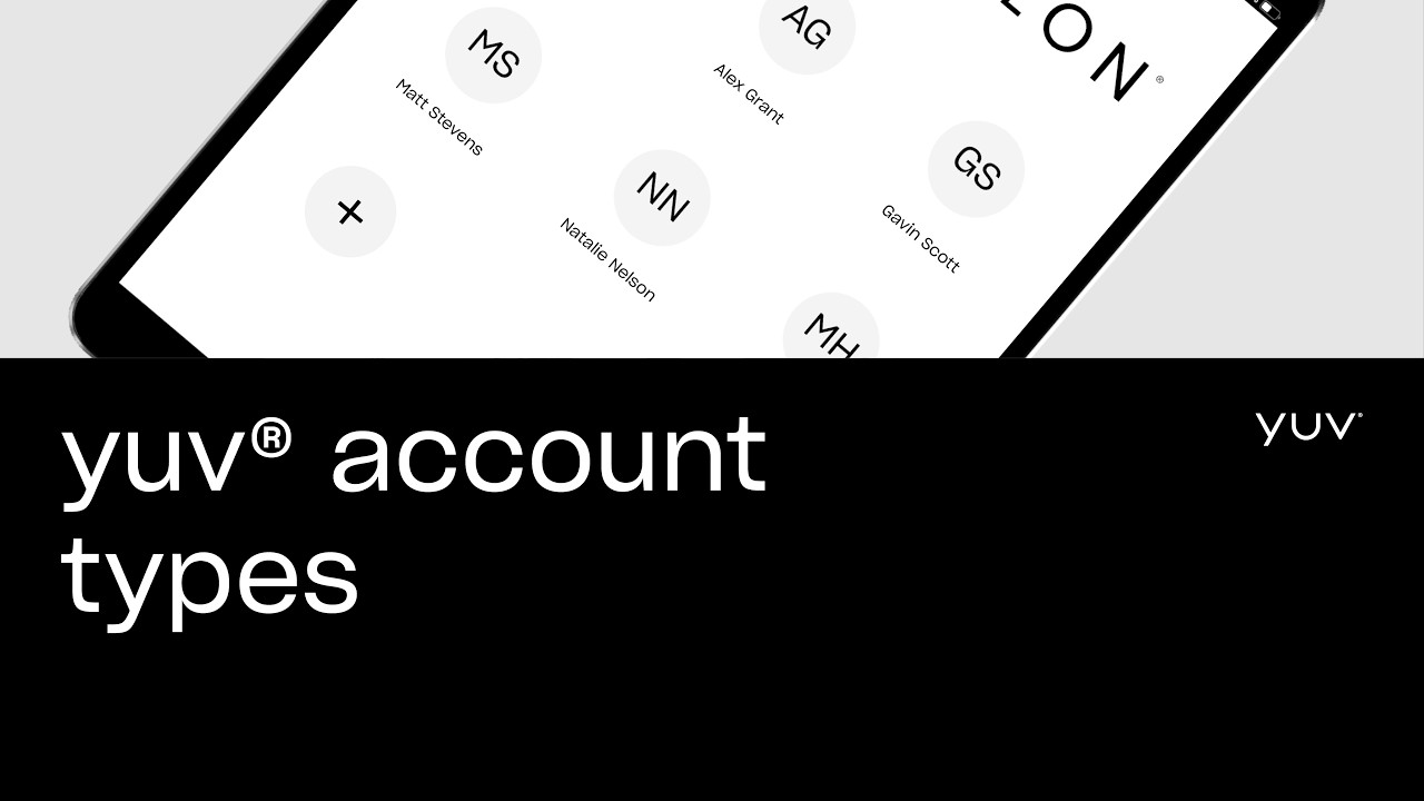 yuv® account types