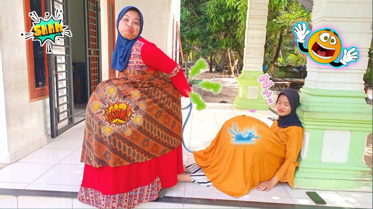 Drama Lucu😂🤣 Bumil Ngerjain Adik Ditiup Pakai Angin Ajaib Sampai Buncit !!