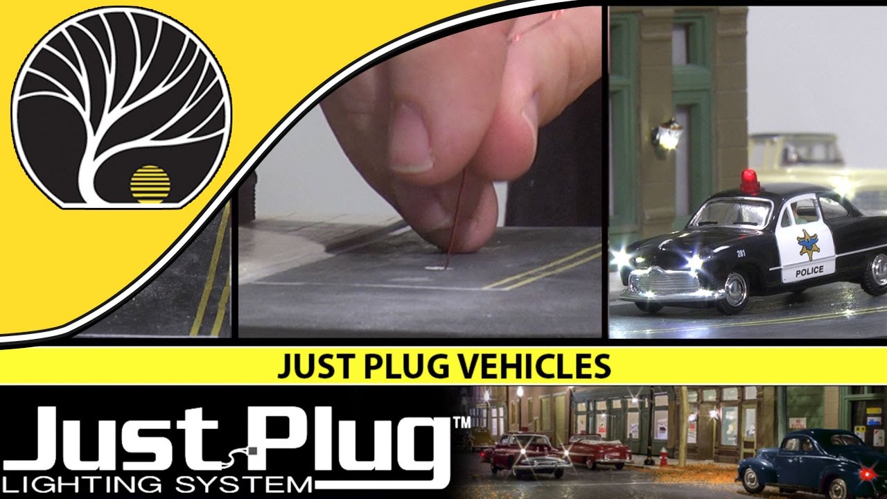 Модели техники Just Plug® — масштабы N, HO и O | Система освещения Just Plug® | Woodland Scenics