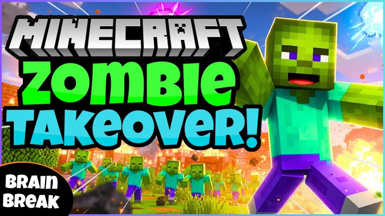 🟩 Захват зомби!! 🎃 Разминка | Minecraft | Упражнения | Фитнес-пробежка | Вдохновение Danny Go