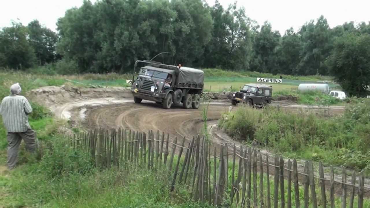 DAF YA 328 op motorcross baan te Axel