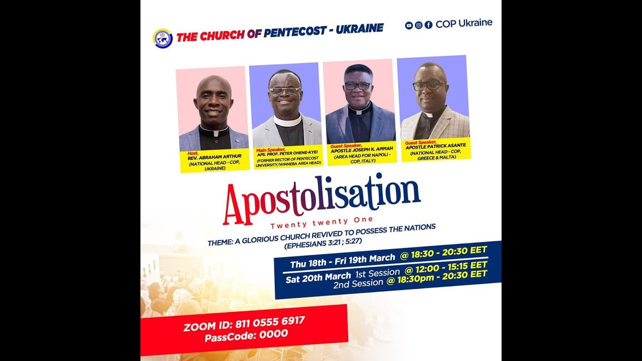 APOSTOLISATION 2021 DAY ONE // SERMON BY APS. PATRICK ASANTE