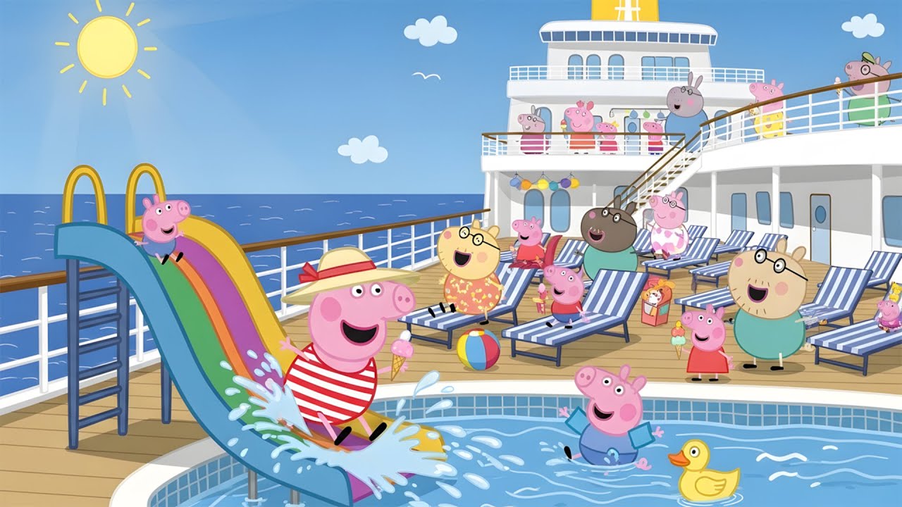 Peppa Pig’s Cruise Ship Holiday Adventure 🌞🚢 | Peppa & George Have Fun at Sea | Peppa Pig 6 Minutes