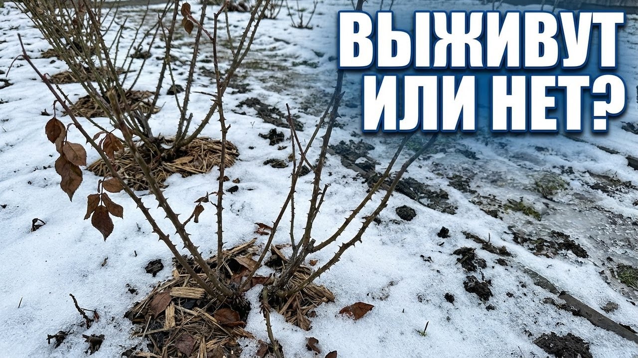 Розы в Январе 2025 Выживут или НЕТ?