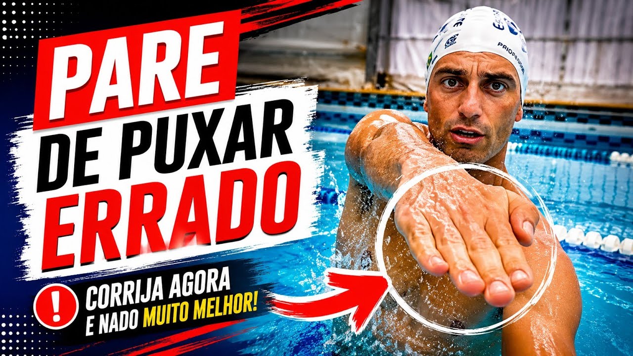 BRAÇADA CRAWL: puxada em 