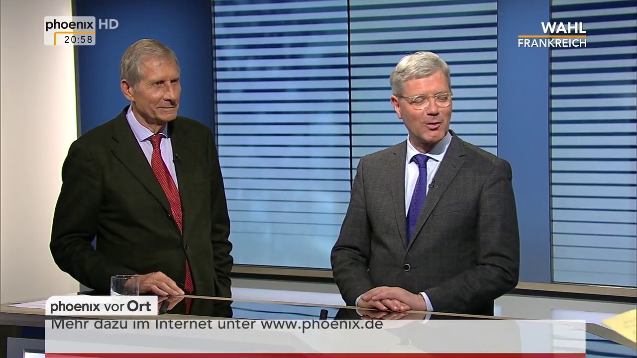Wahl in Frankreich: Ulrich Wickert und Nobert Röttgen im Studiogespräch am 23.04.2017