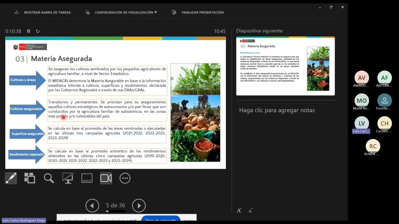 Capacitación de Seguro Agrícola - CUSCO