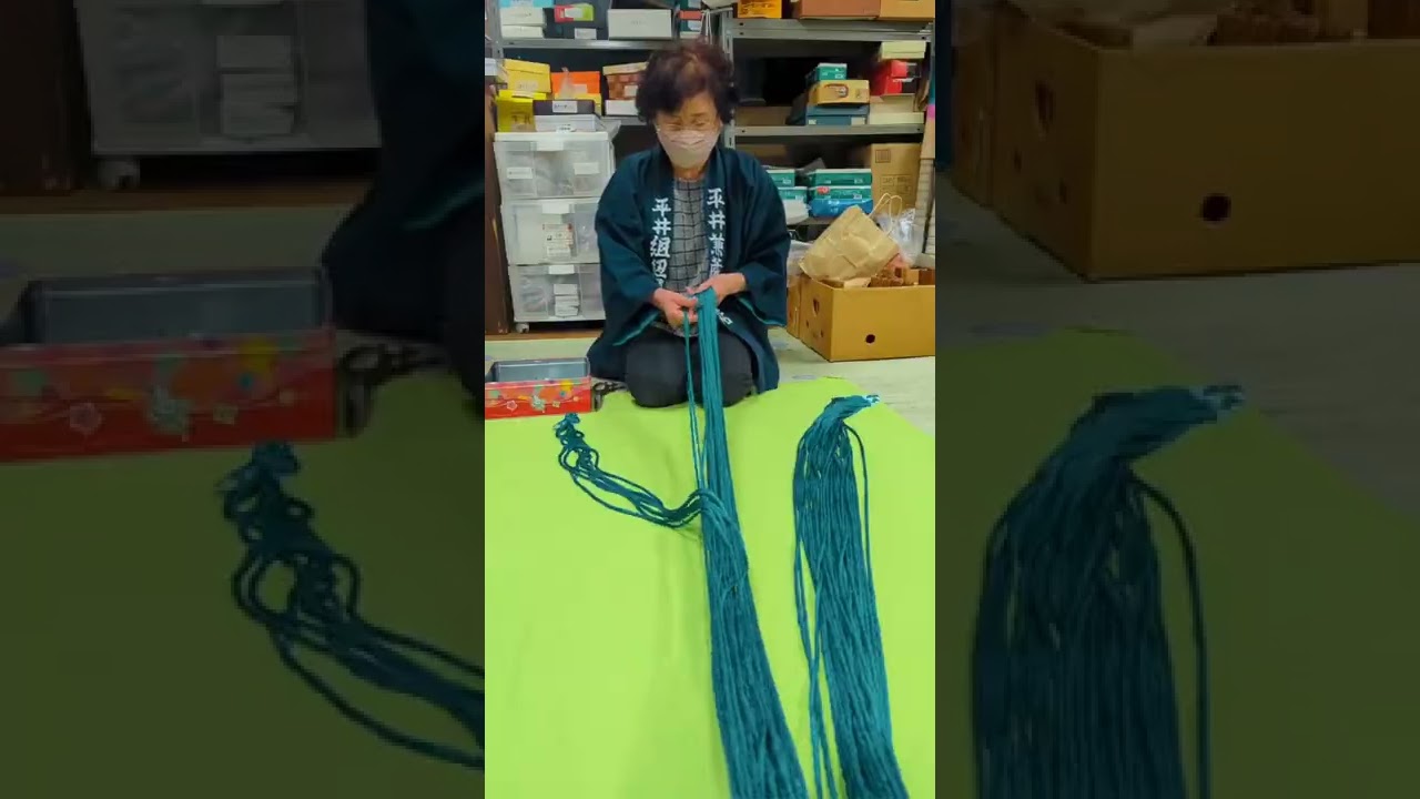 Making Process of Japanese Braid with A History of More Than 500 Years #Shorts