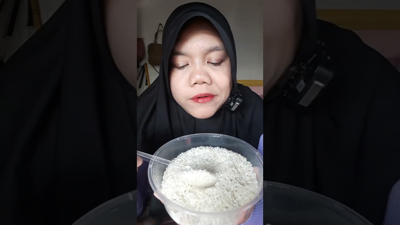 47. DYMA |ASMR RAW RICE EATING |Makan Beras Mentah| asmrrawriceeating| asmrsounds | @Dymakuliner