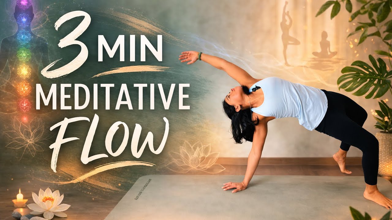 Try this 3 Min Meditative Yoga Flow | Reset Your Mind