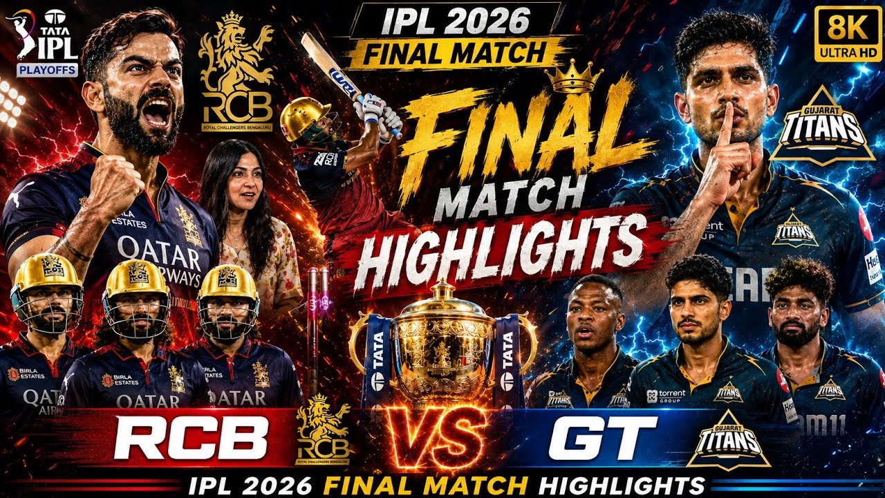 RCB VS GT IPL 2026 FINAL FULL HIGHLIGHTS | Aakhri Over Ka Drama!