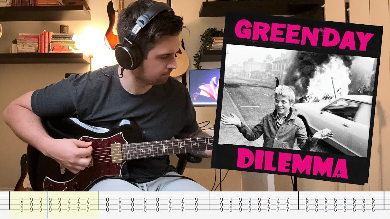 Dilemma (Green Day) │ Guitar cover with On Screen Tabs!