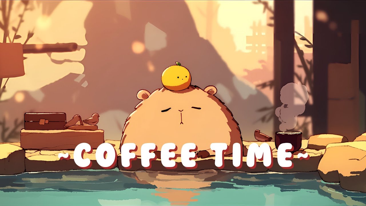 Capybara Beat Station - Calm Music for Focus & Study ~ Cozy Times ~ 🎵
