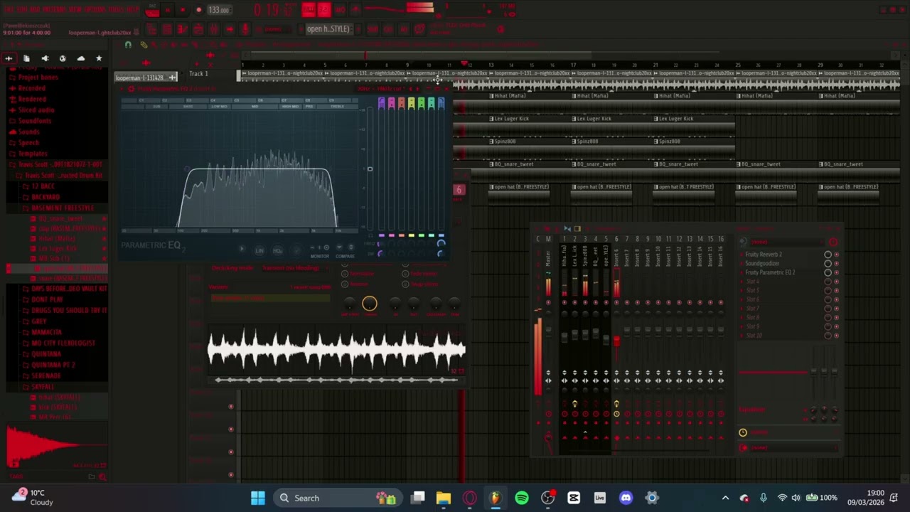 Flipping a hard trap sample into a beat