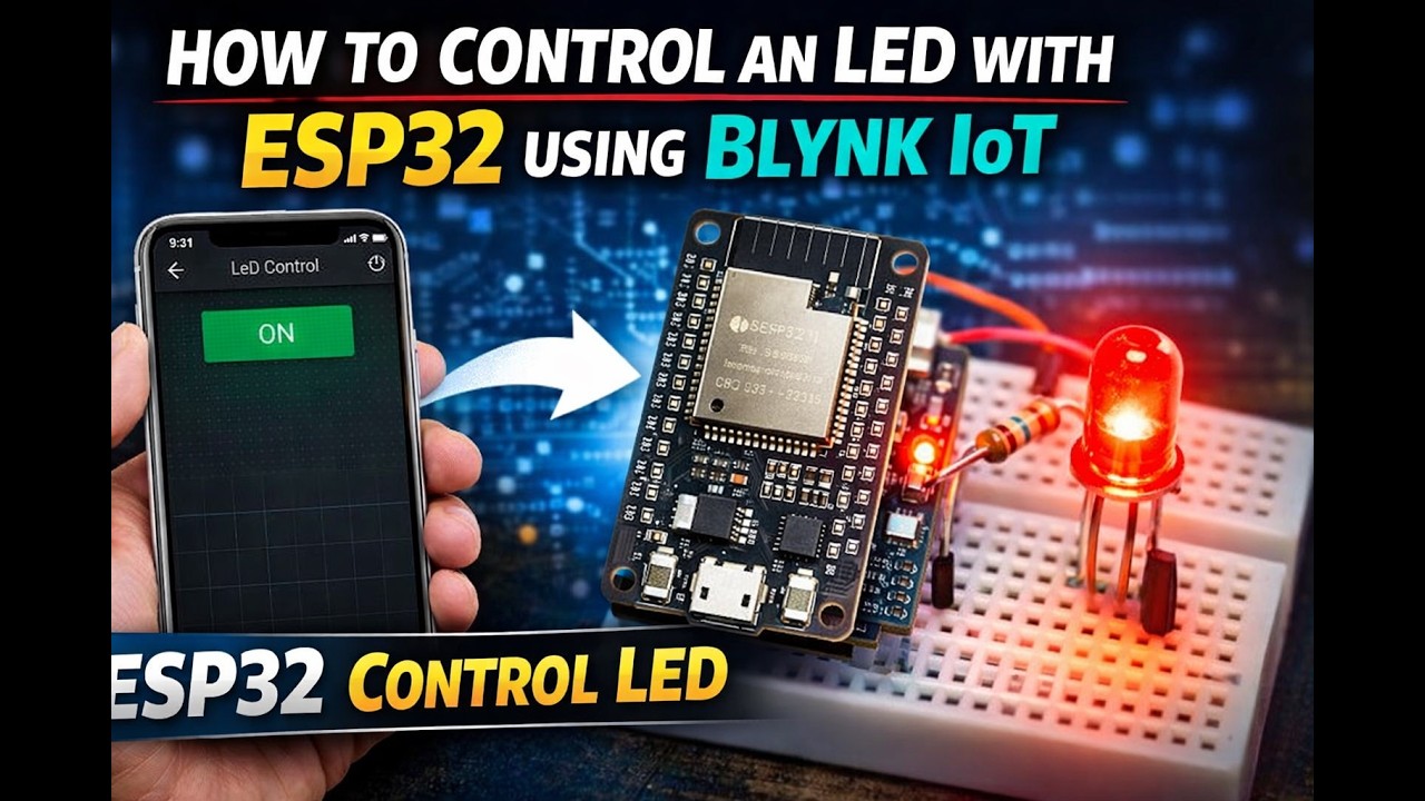 How to Create an ESP32 IoT Project with Blynk | Control LED Remotely