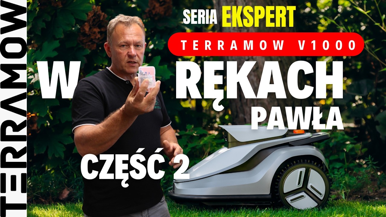 TerraMow robot koszący do 1200m² /  bez kabla, anteny - TerraMow V1000 / V600 do 600m² #terramow