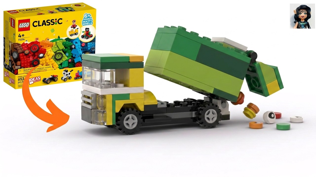 GARBAGE TRUCK Lego classic 11014 ideas How to build
