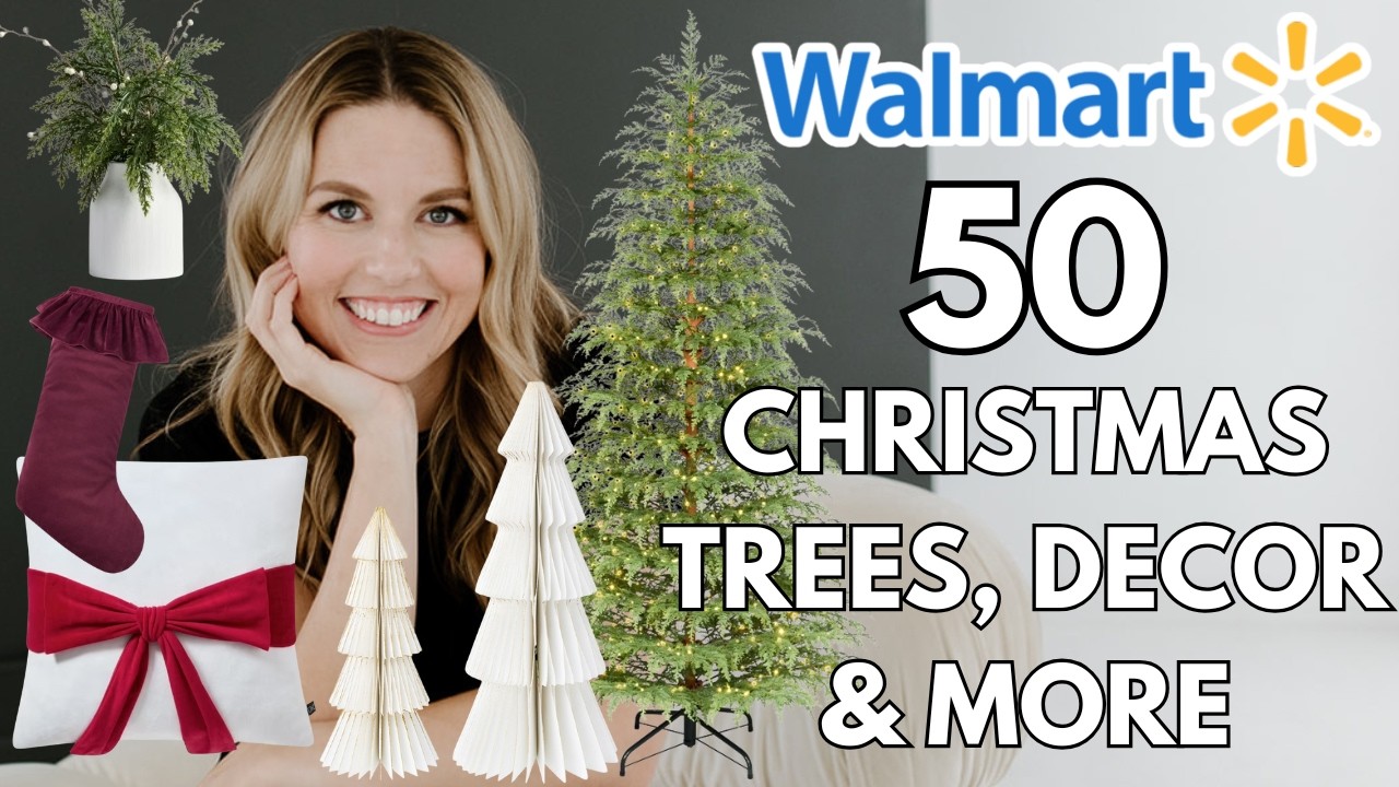 50 Walmart CHRISTMAS Trees, Decor & More