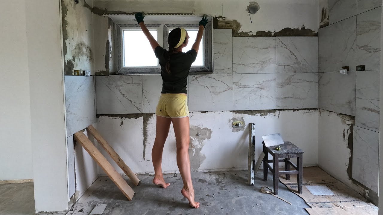 I'm Working On Kitchen Wall | MY SOLO RENOVATION