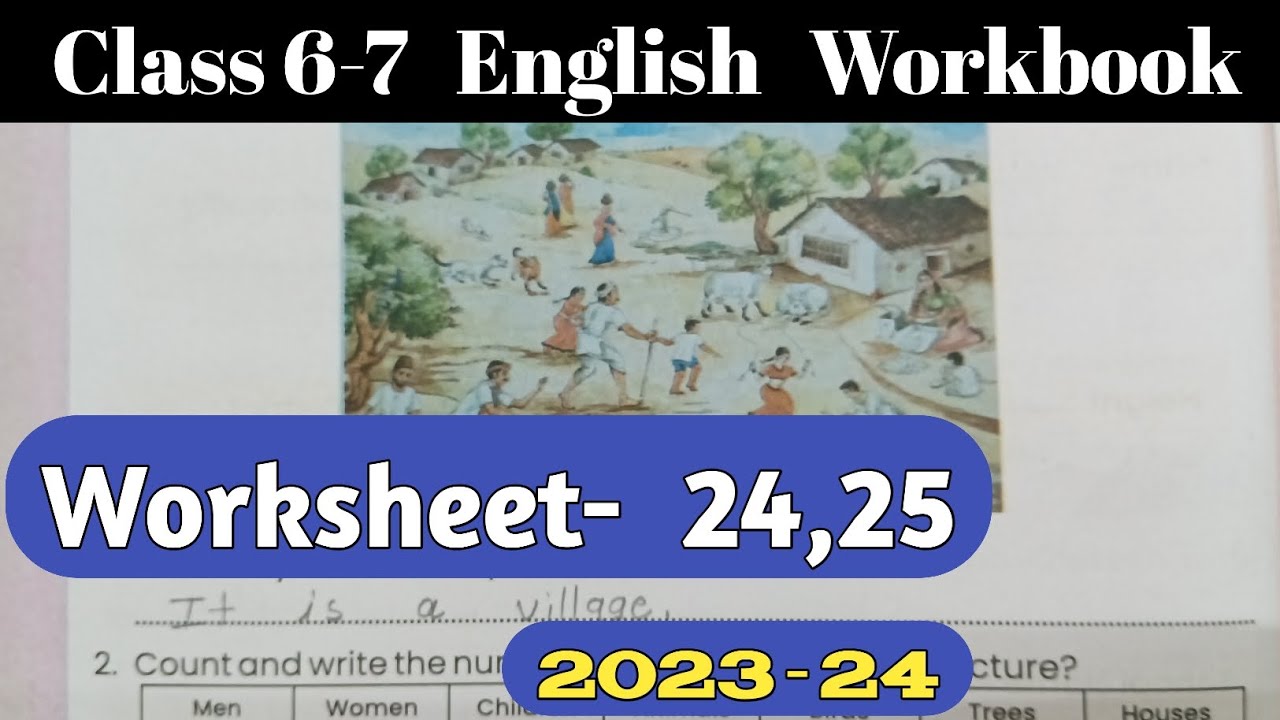 Class 6-7 Pravah Workbook English Worksheet 24,25 | प्रवाह कक्षा 6,7 अंग्रेजी वर्क बुक वर्कशीट 24,25