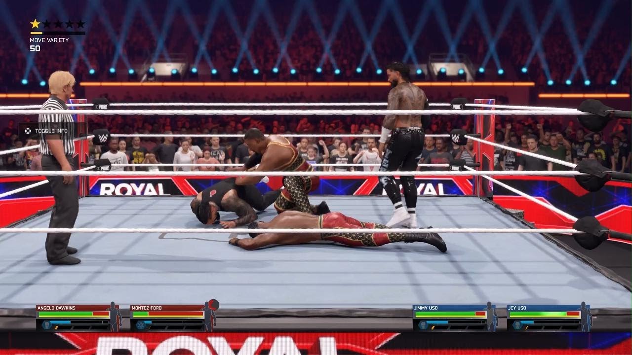 The Usos Vs The Street Profits - Wwe Tag Team Championship Match - Wwe Royal Rumble
