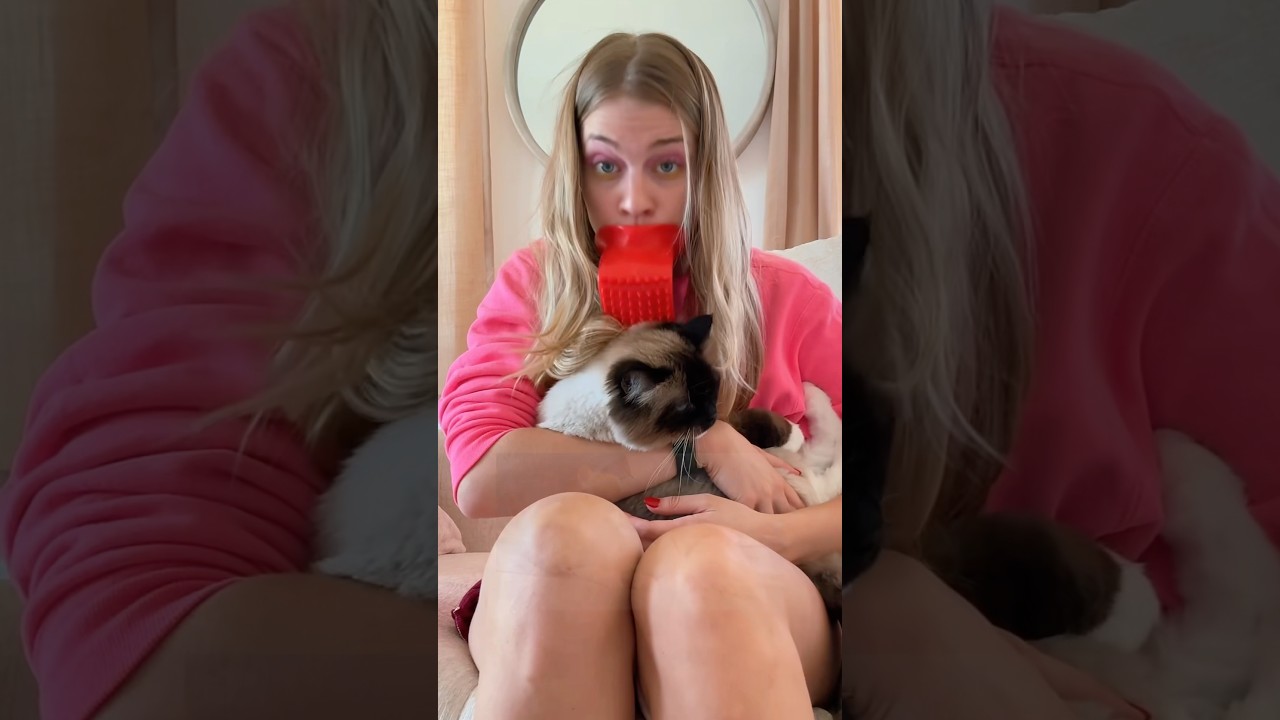PRANKING MY CAT W WEIRD PRODUCTS!🥹🍑