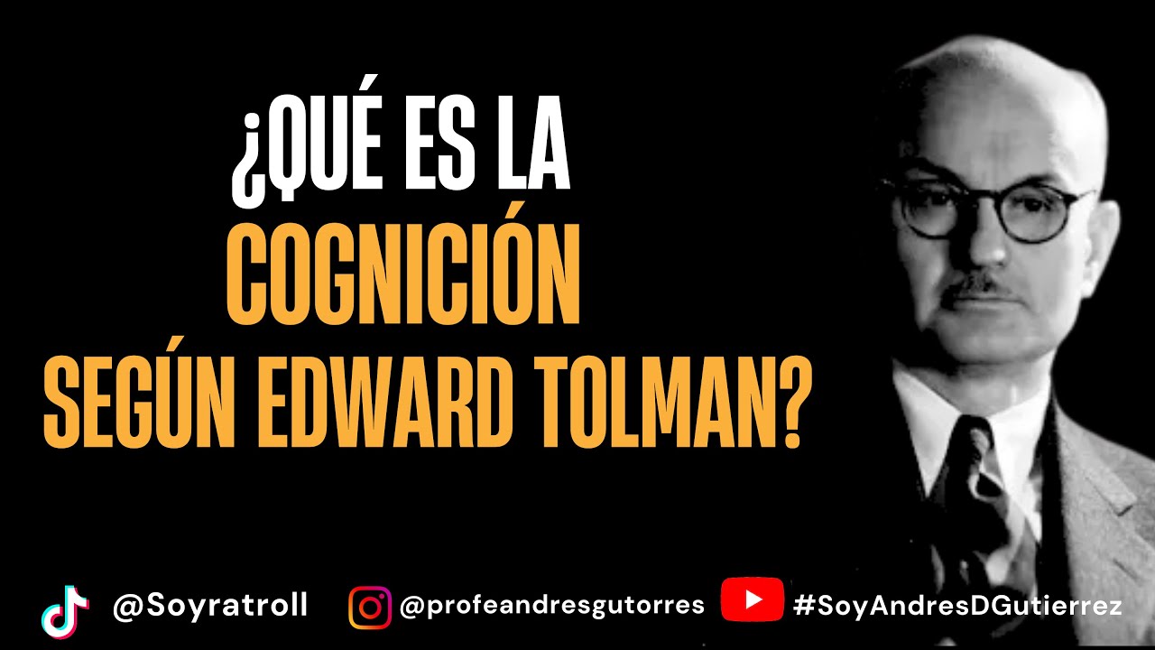 &iquest;Qu&eacute; es la cognici&oacute;n seg&uacute;n Edward Tolman?