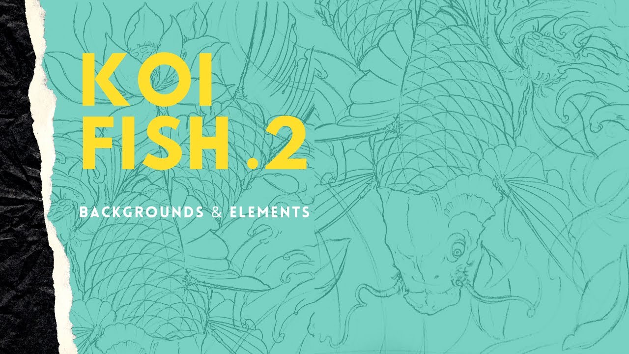 How to draw a Japanese Koi Fish  (part 2)