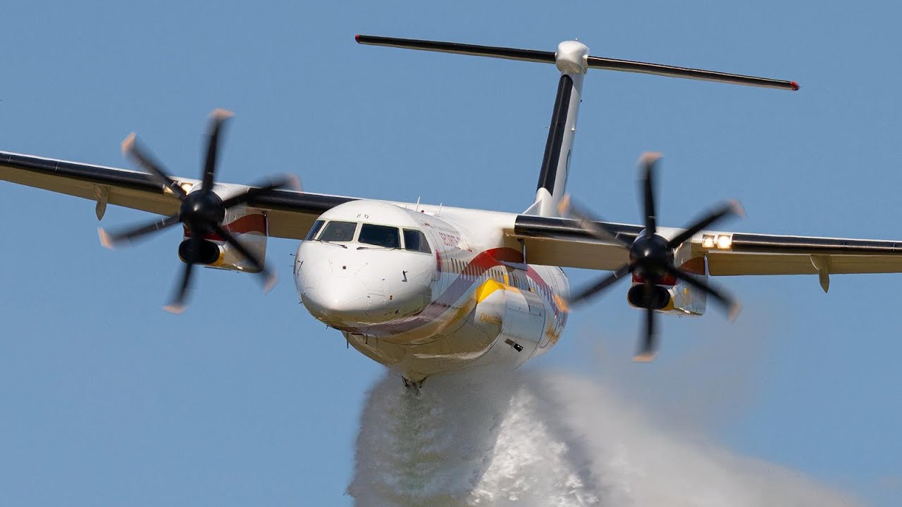 Dash 8-Q402 MR de la Sécurité Civile a Brignoles