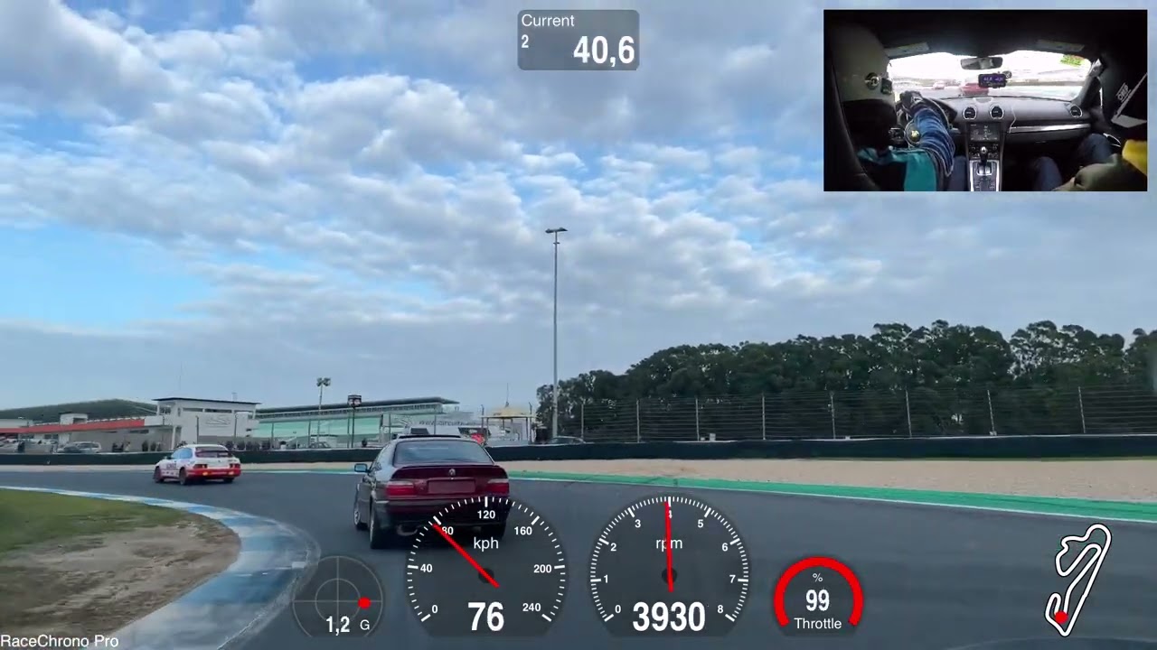 Circuito Estoril - overtakes, Onboard Porsche 718 Cayman, 12 February 2023