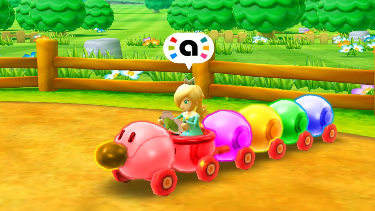 Mario Party Star Rush Toad Scramble With Rosalina Team Vs Rivals Team  (World 1-3)