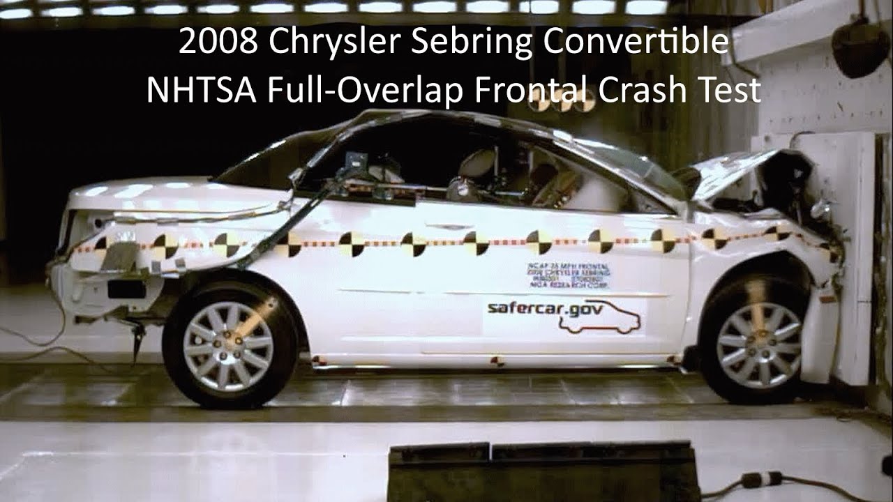2008-2014 Chrysler Sebring / 200 Convertible NHTSA Full-Overlap Frontal Crash Test