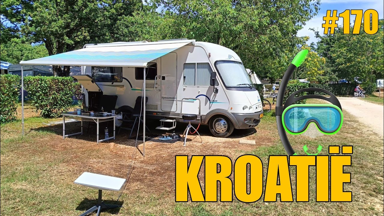 MET DE CAMPER NAAR EEN MOOIE CAMPING IN KROATIË EN SNORKELEN #170