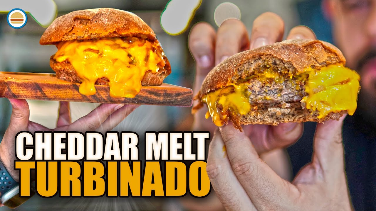 VERSÃO ARTESANAL DO FAMOSO HAMBÚRGUER CHEDDAR MELT | Hambúrguer Perfeito