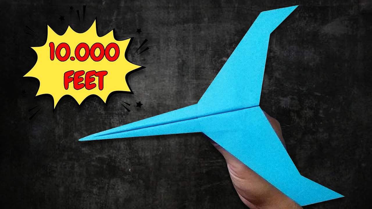 How to make a paper airplane that flies forever | 10,000-feet paper airplanes