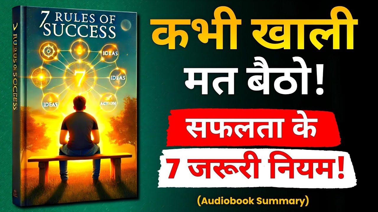 Never sit idle | 7 powerful rules of success | 7 Rules Of Success (Audiobook in Hindi)
