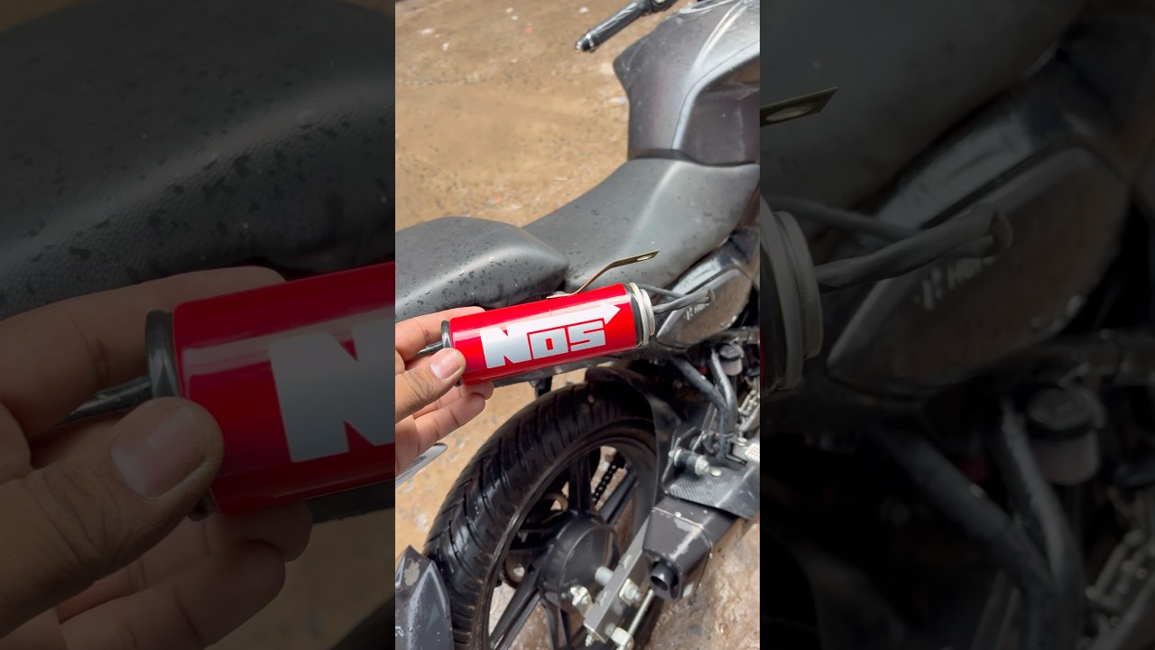 NOS gas installation😱Hero Xtreme 125R #short