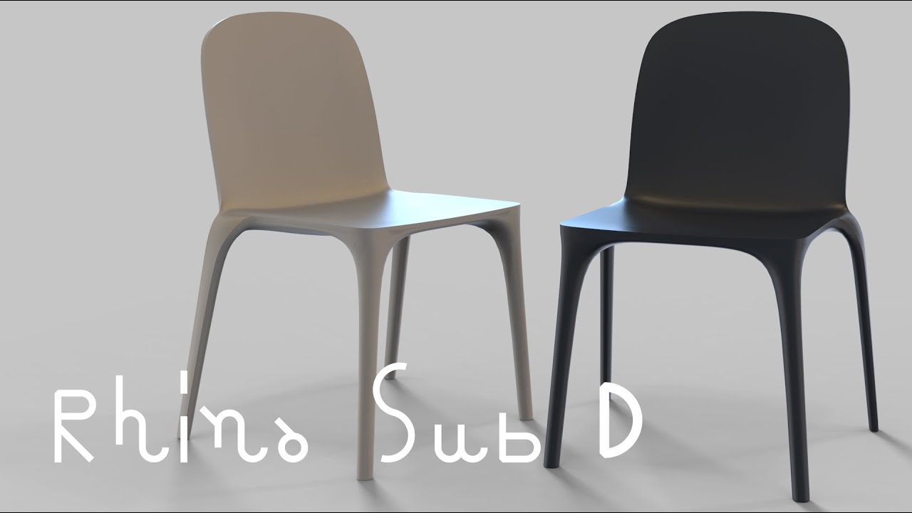 # 006 : Simple Chair / Rhino7 SubD Practice