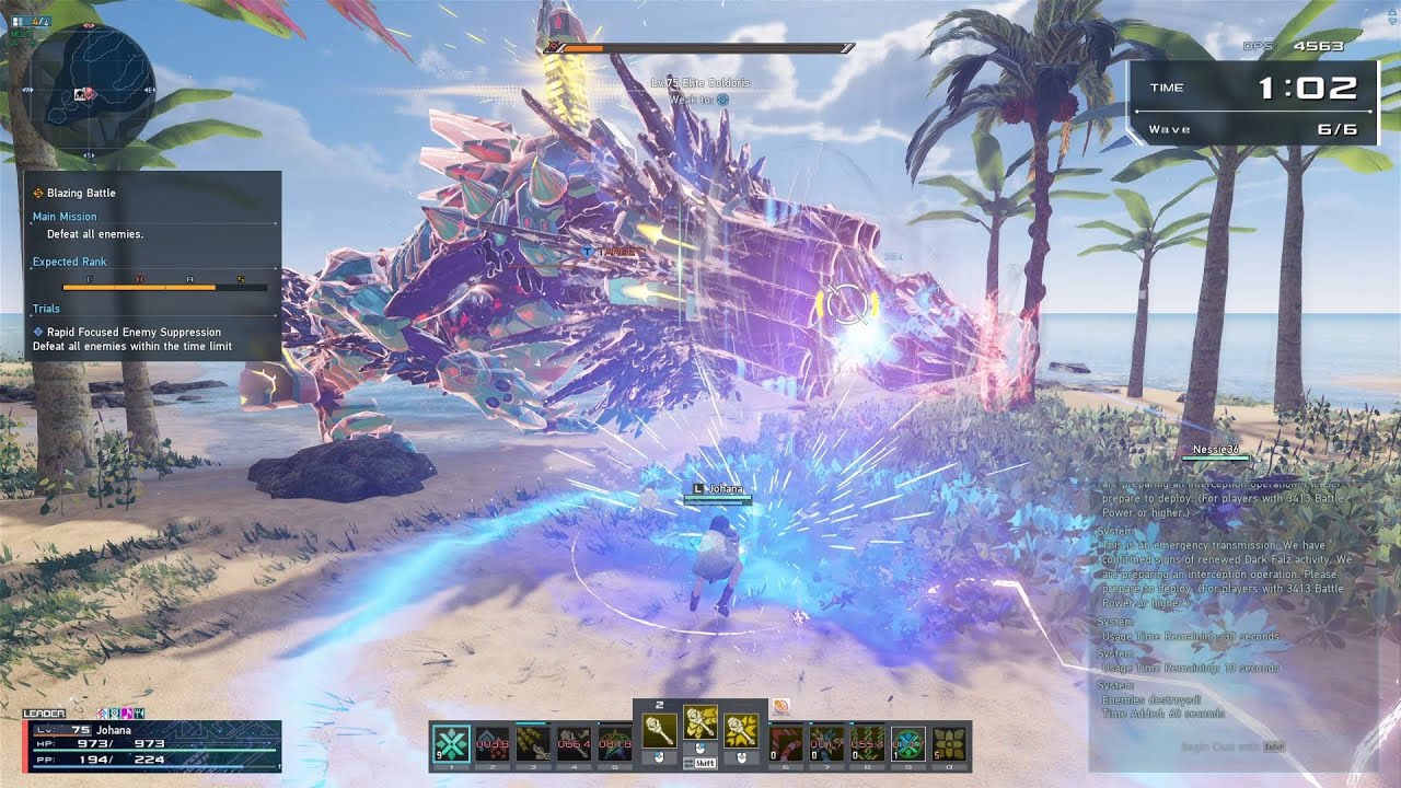 Phantasy Star Online 2: New Genesis v2 - Blazing Battle (Limited Quest)