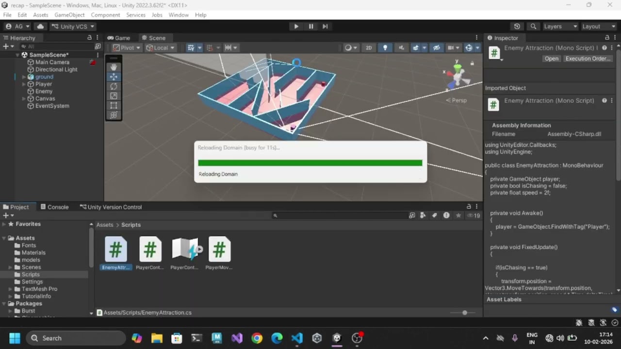 Collider | Collider in Unity | Enemy Collider to wall | rigidbody.MovePosition | Unity🚀 | Enemy move