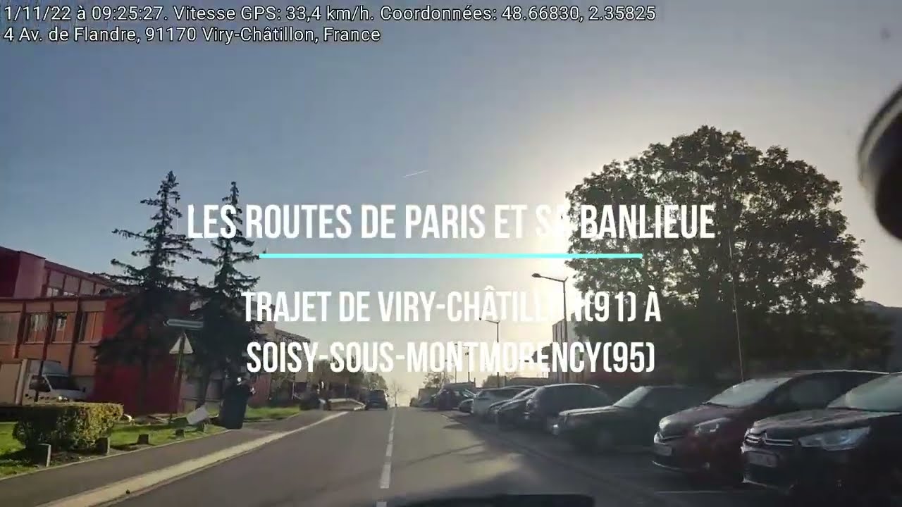 Sur les routes de Viry Châtillon à Soisy-sous-Montmorency