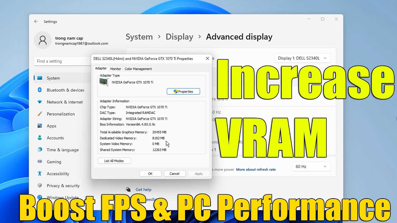 How To Increase VRAM in Windows 11 (Boost FPS & PC Performance) FREE