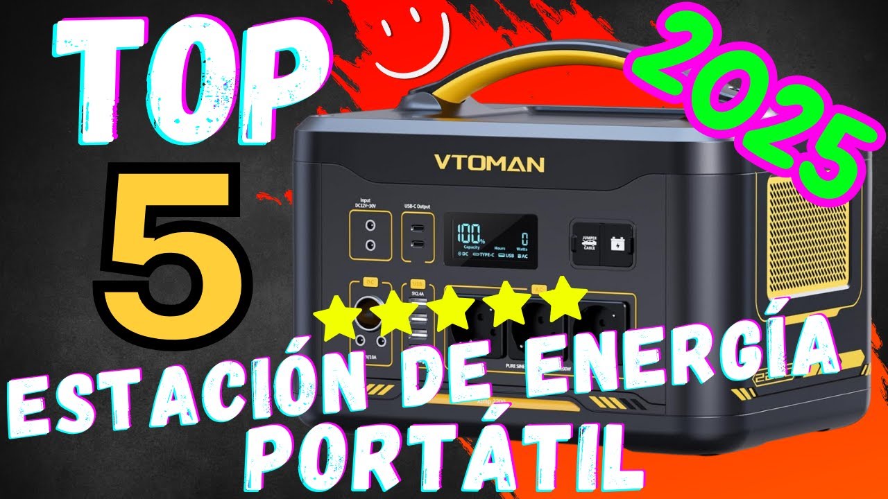 Mejores ESTACIONES DE ENERGÍA PORTÁTILES a batería | Top 5 (2025)