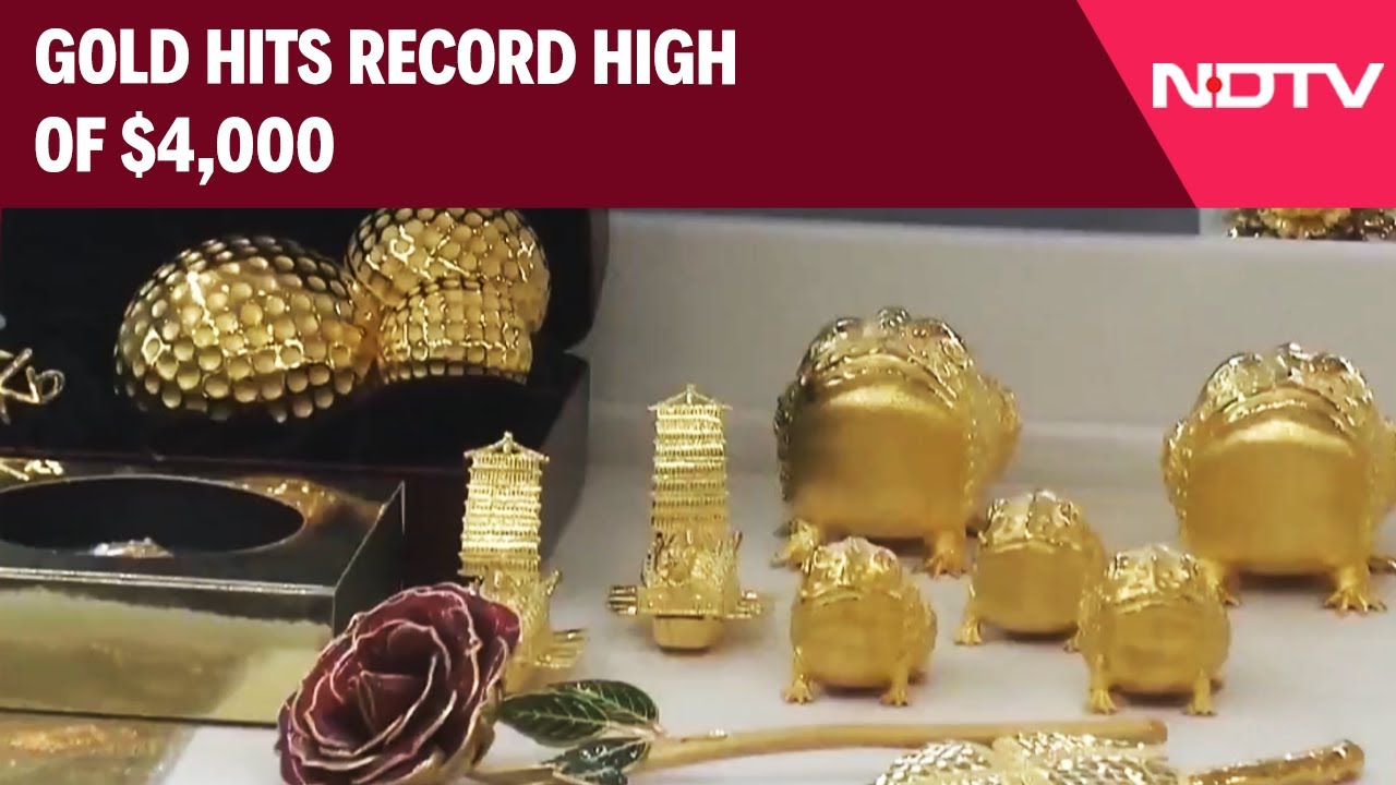 Gold Prices Today | Gold Prices Near Record High Of $4,000 Amid US Government Shutdown