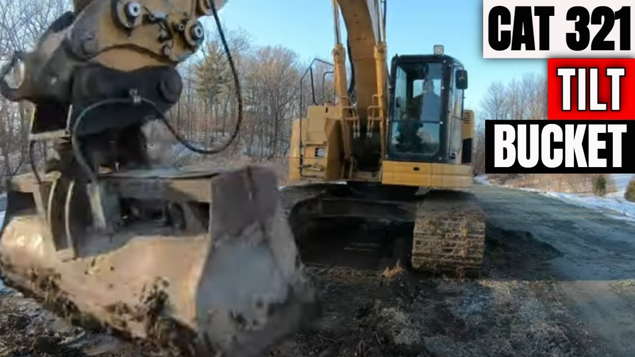 Cat 321C LCR backfilling 2,000 foot electric trench with sand padding and existing soils