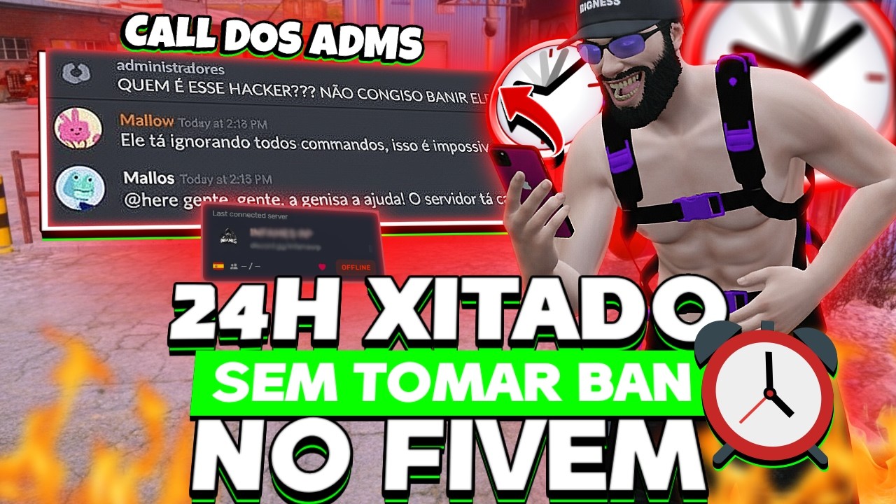 24 HORAS SPAWNANDO DINHEIRO PARA A CIDADE INTEIRA COM MOD MENU - GTA RP | MENU TIKI